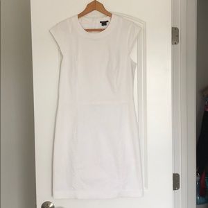 White theory shift dress